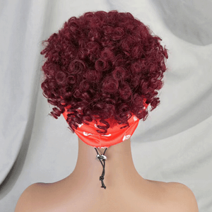 Glueless 3s Throw & Go Bob Headband With Bangs Curly Wig