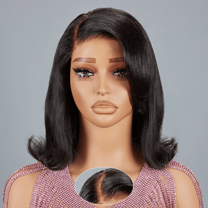 Shine Hair 9x6 Cute Glueless Cut Layered Bob Wavy Wig