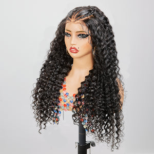 13x4 Glueless Pre-Braided Wear Go Curly Lace Frontal Wig