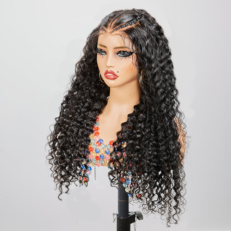 13x4 Glueless Pre-Braided Wear Go Curly Lace Frontal Wig