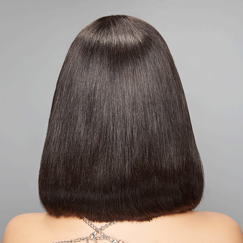 9x6 Glueless Silky Straight Bob Pre-bleached Knots Wig