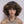 Fluffy Glueless Bob Curly Highlight Brown Human Hair Wig