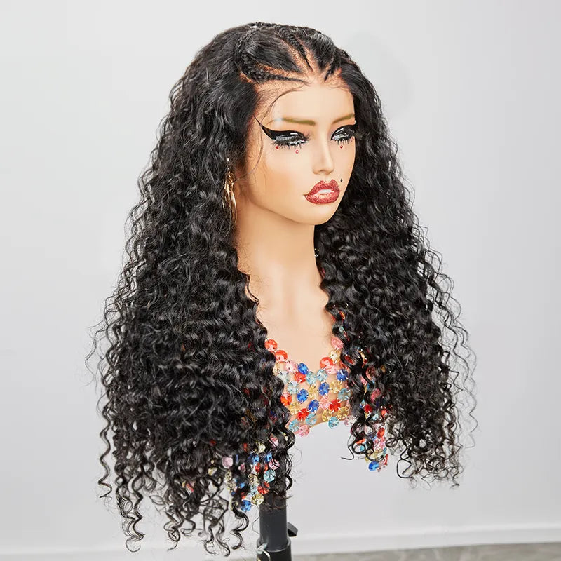 13x4 Glueless Pre-Braided Wear Go Curly Lace Frontal Wig