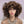 Glueless 3 Color Styled Bouncy Curls 99j/Highlight Brown Bob Wig