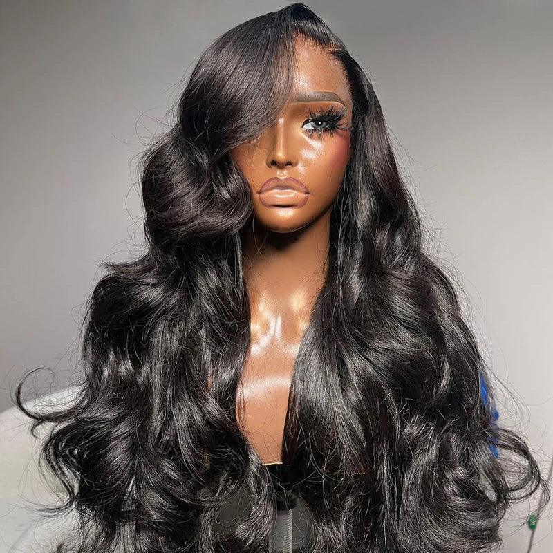 7×5 Glueless Pre Plucked & Bleached Ready To Go Body Wave Wig 100% Human Hair