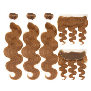 Cexxy Virgin Hair #30 Colored Hair Extension Body Wave Bundle Deal
