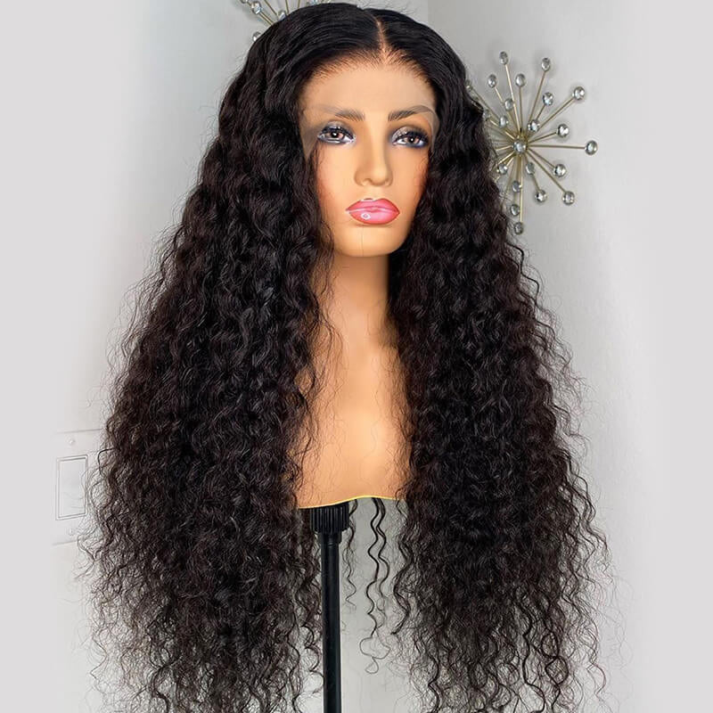 30-40in Long Wig HD Lace 13x4 Lace Front Wig Deep Wave Undetected Lace ...