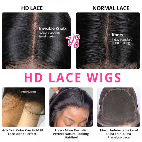 HD Lace 13x6 Lace Front Wig Curly Deep Wave Undetected Lace